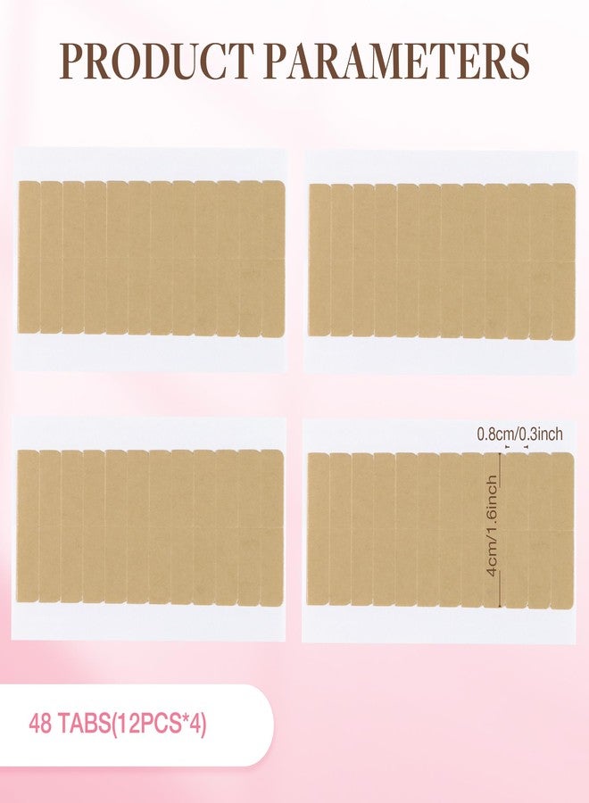 Goo-Goo GOO GOO Hair Extension Double Sided Adhesive Replacement Tape, Professional Strong for Tape in Extensions 48pcs, 1.6 * 0.3inch per Piece - Image 2